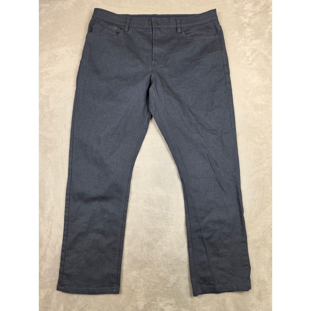 English Laundry Pants Mens 36x29 Blue Gray Stretch Cotton Blend 5-Pocket Casual